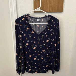 Floral long sleeve shirt